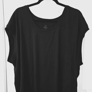 EUC Woolx Gabi Tunic Top Black Size 1X